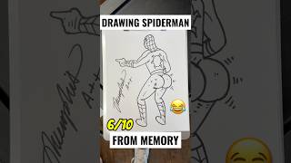 Drawing Spiderman from memory 😂 #drawing #drawingchallenge #challenge #spiderman #draw #art #marvel