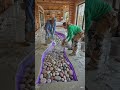 Turning Rocks Into Luxury Flooring 🤯🔥 #interiordesign #transformyourhome #transformation