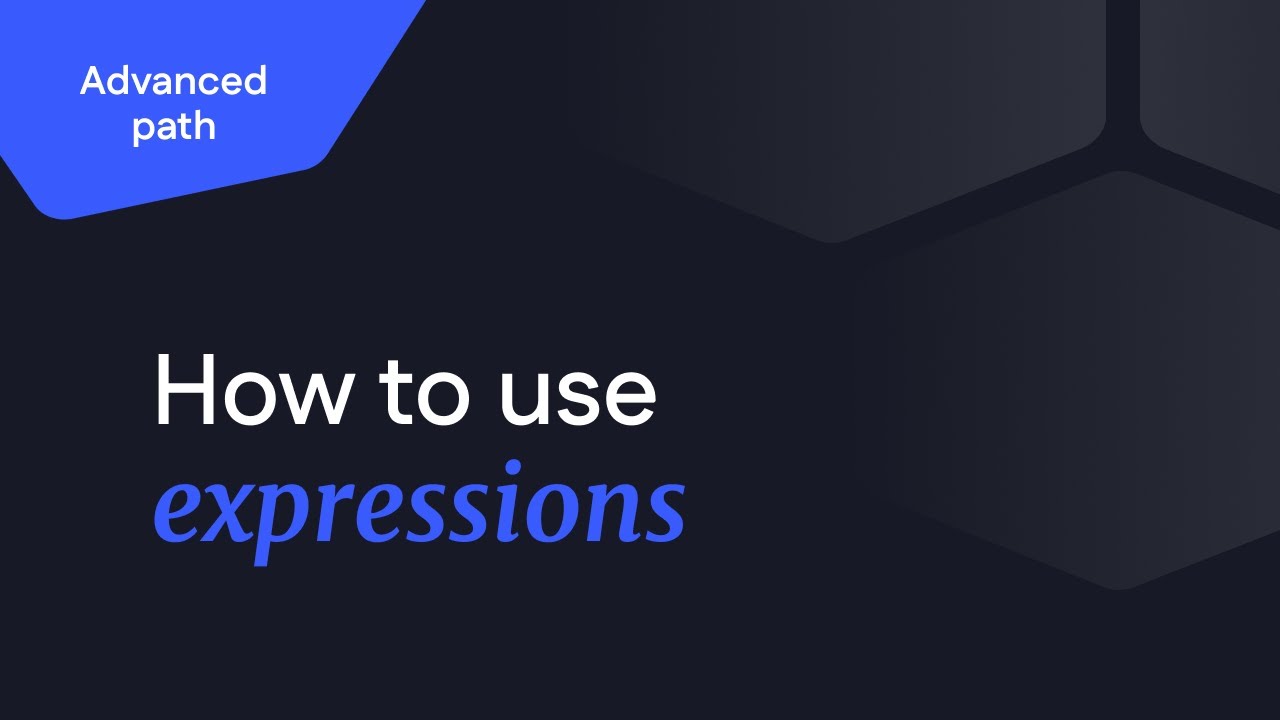 Using expressions - Advanced path | Betty Blocks - YouTube