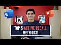 5 Active Recall Methods I use at Medical School!