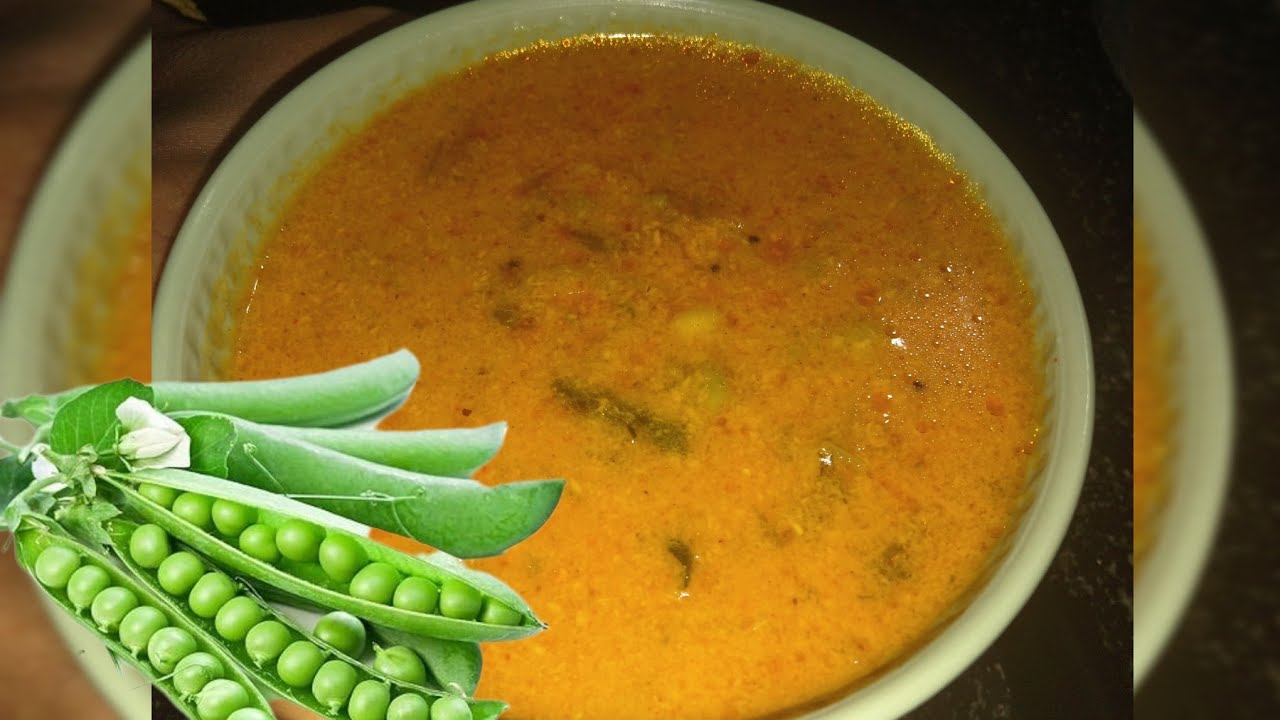ಹಸಿ ಬಟಾಣಿ ಸಾಂಬಾರ್ ಬೆಳ್ಳುಳ್ಳಿ ಬೇಡ / fresh green peas sambar, greenpeasambar, batanisambar