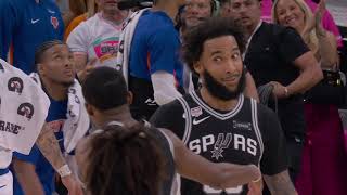 Julian Champagnie full highlights vs. Knicks - Game 1 - 16 Points, 10 Rebounds, 1 Assist, 1 Block screenshot 4