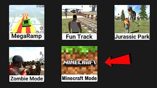 NEW MINECRAFT MODE UPDATE IN INDIAN BIKES DRIVING 3D GAMEPLAY