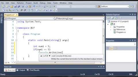 Visual C# 2010 Tutorial 6 - Introduction To If Statements