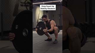 Deep Squat Hip Mobility Rotations. #squat #hipstretching #hipmobility