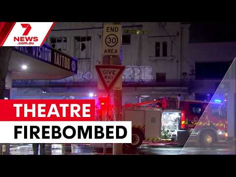 Theatre in Melbourne destroyed in suspected firebombing | 7NEWS