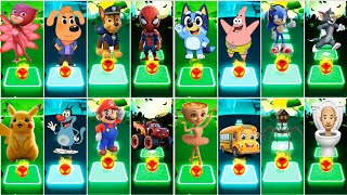 MCQUEEN 🆚️ PAW PATROL 🆚️ PJ MASK 🆚️ ODDBODS 🆚️ BALLERINA CAPUCHINA | TilesHop EDM Rush Gameplay