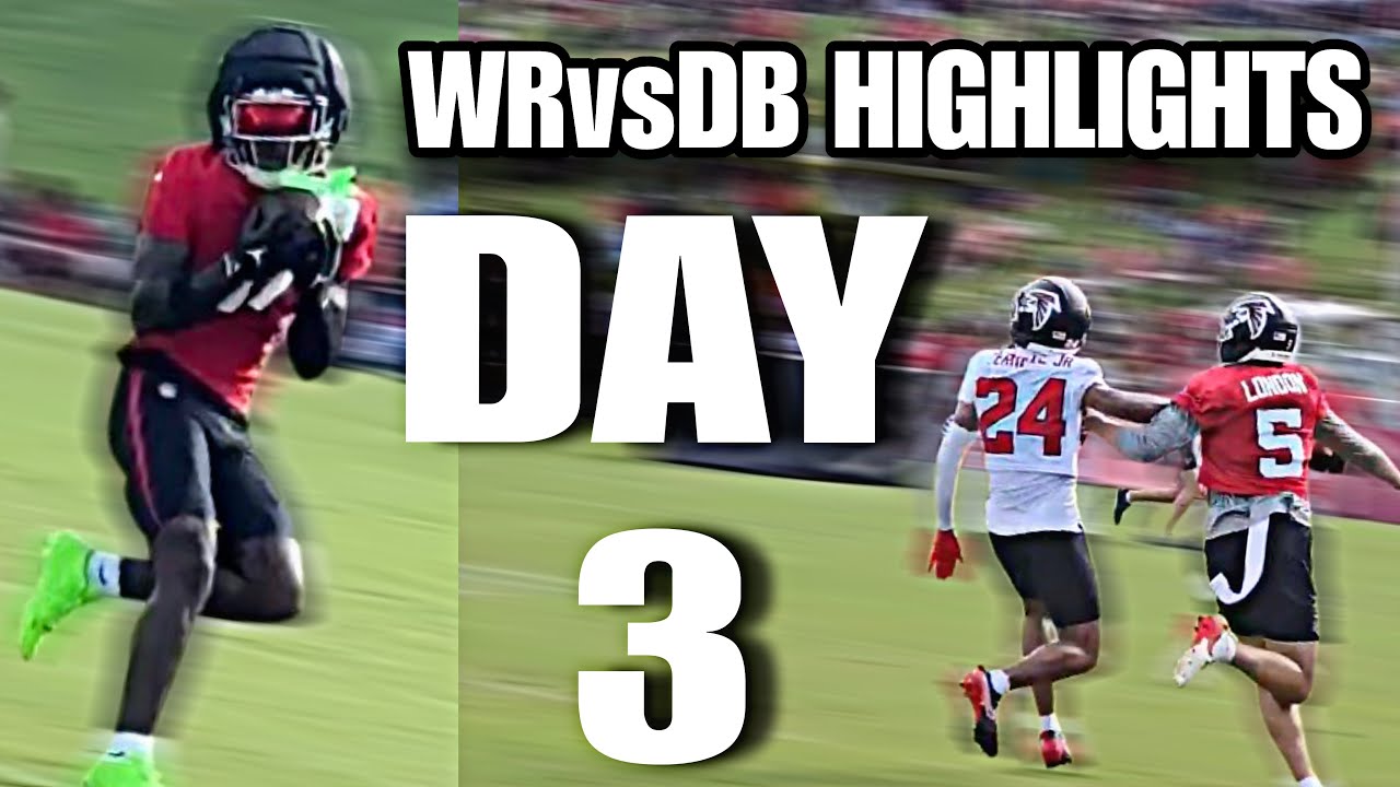 ⁣Atlanta Falcons NASTY WRvsDB Drills @ Training Camp DAY 3 HIGHLIGHTS: Zachariah Branch LIGHTS UP DB!