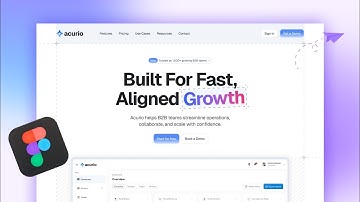 Figma Tutorial: Clean B2B SaaS Landing Page Design + Free Resources | White Mode Professional UI