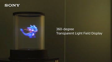 360-degree transparent light field display to view 3D video from any direction