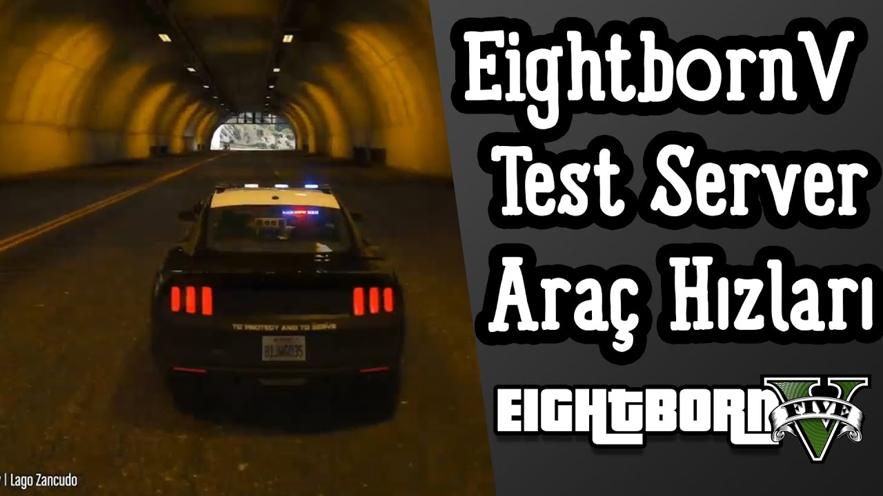 EightbornV Test Serverinde Araç Kovalamaca!! - Araç Hızları!!  Elraenn, zkRa, Cordi, Syna,