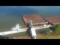 Loading barges on the Ohio River.