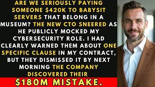 Information The New CTO Mocked My $420K Salary — One Contract Clause Cost Them $180 Million News