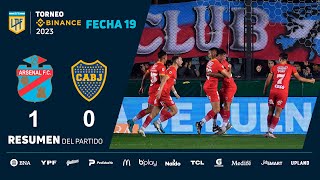 #TorneoBinance 2023 | Fecha 19 | resumen de Arsenal - Boca