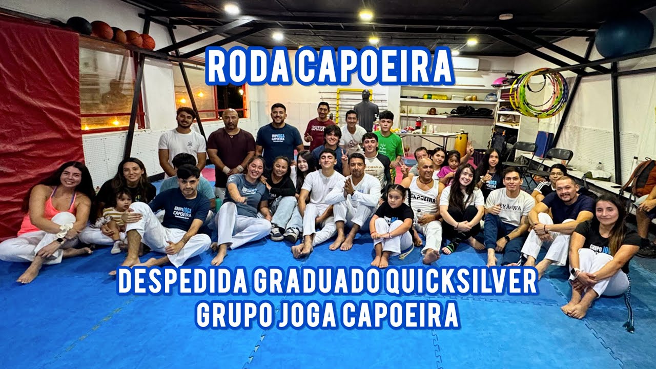 Roda de Capoeira despedida para graduado QuickSilver Grupo Joga Capoeira CM. Enano