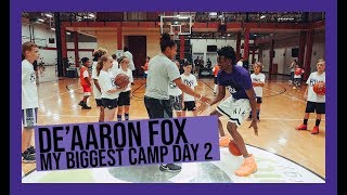 De&#39;Aaron Fox Biggest Camp Ever in Sacramento Day 2🏀