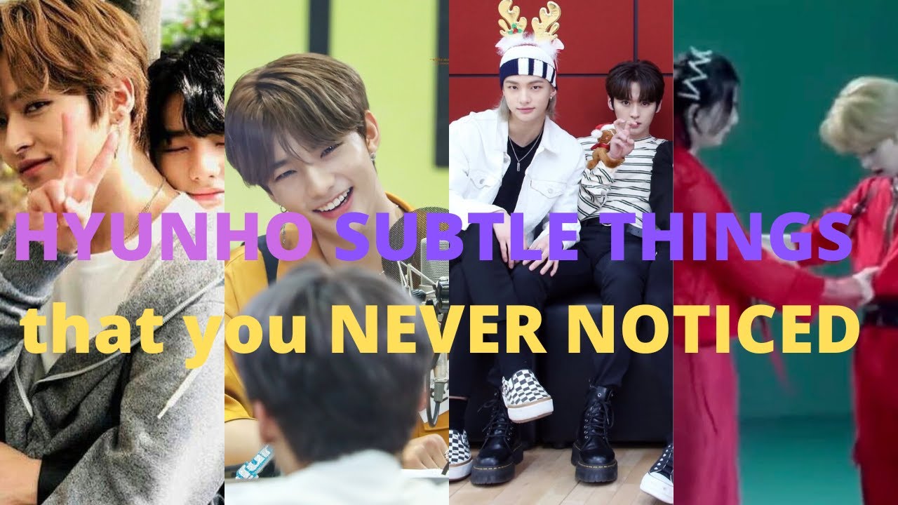 HyunHo Subtle Things (that you never noticed)