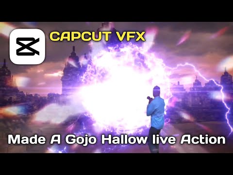I made Gojo hallow purple VFX in 4 hours using Capcut | Filmic Ninja😱