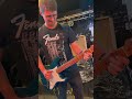 Fender fanboy noddling at soundcheck #fenderstrat #leadguitar #guitarist #bluesguitar #stratocaster