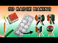 3D Printing Independence Day Badges in Medisn wrapper.