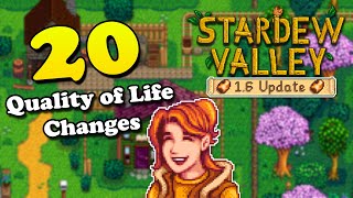 20 Quality of Life Improvements in Stardew Valley 1.6 Update