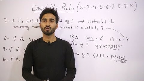 Divisibility Rules| Division Rules| Hindi/Urdu| MathUse
