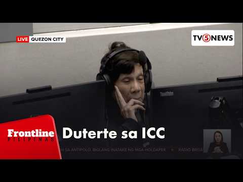 Ex-pres. Duterte, dumalo sa ika-4 na status conference ng kanyang kaso sa ICC | Frontline Pilipinas