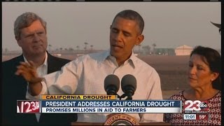 President addresses California drought