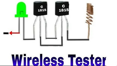 How to make wireless current detector | c1815 transistor project | how to make non contact tester