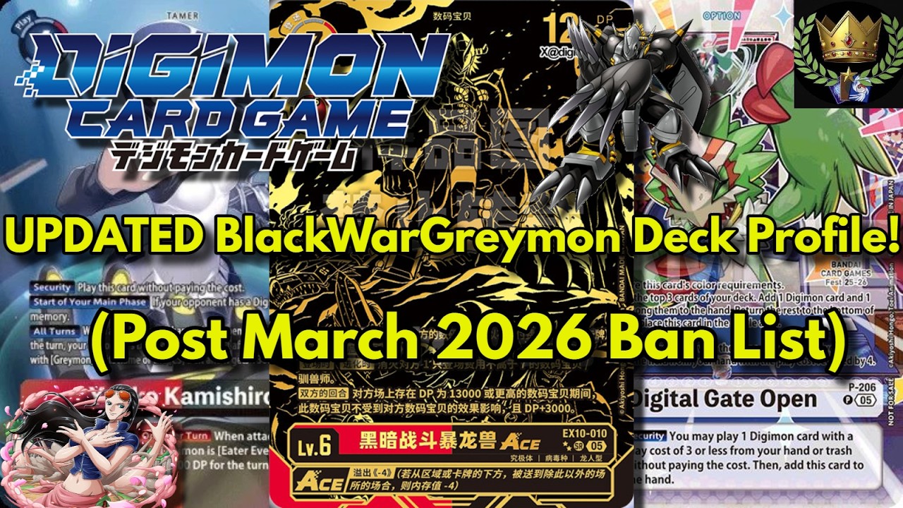 UPDATED BlackWarGreymon Deck Profile (Post March 2026 Restriction List) #digimon #digimontcg #bandai UPDATED BlackWarGreymon Deck Profile (Post March 2026 Restriction List) #digimon #digimontcg #bandai