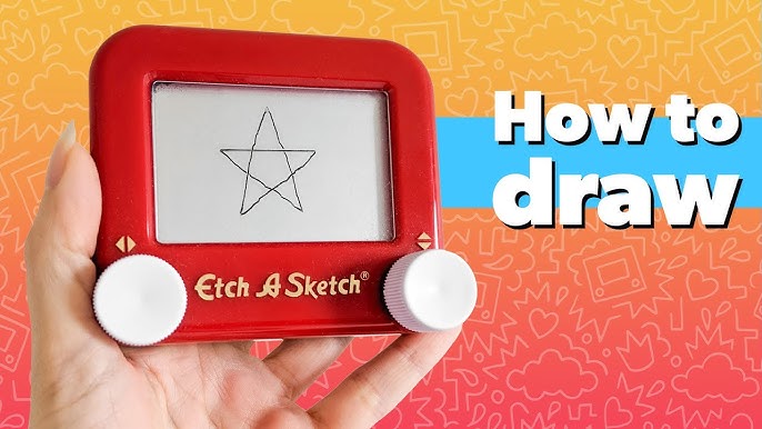 How to draw a house on an Etch A Sketch  Etch A Sketch drawing tutorial 