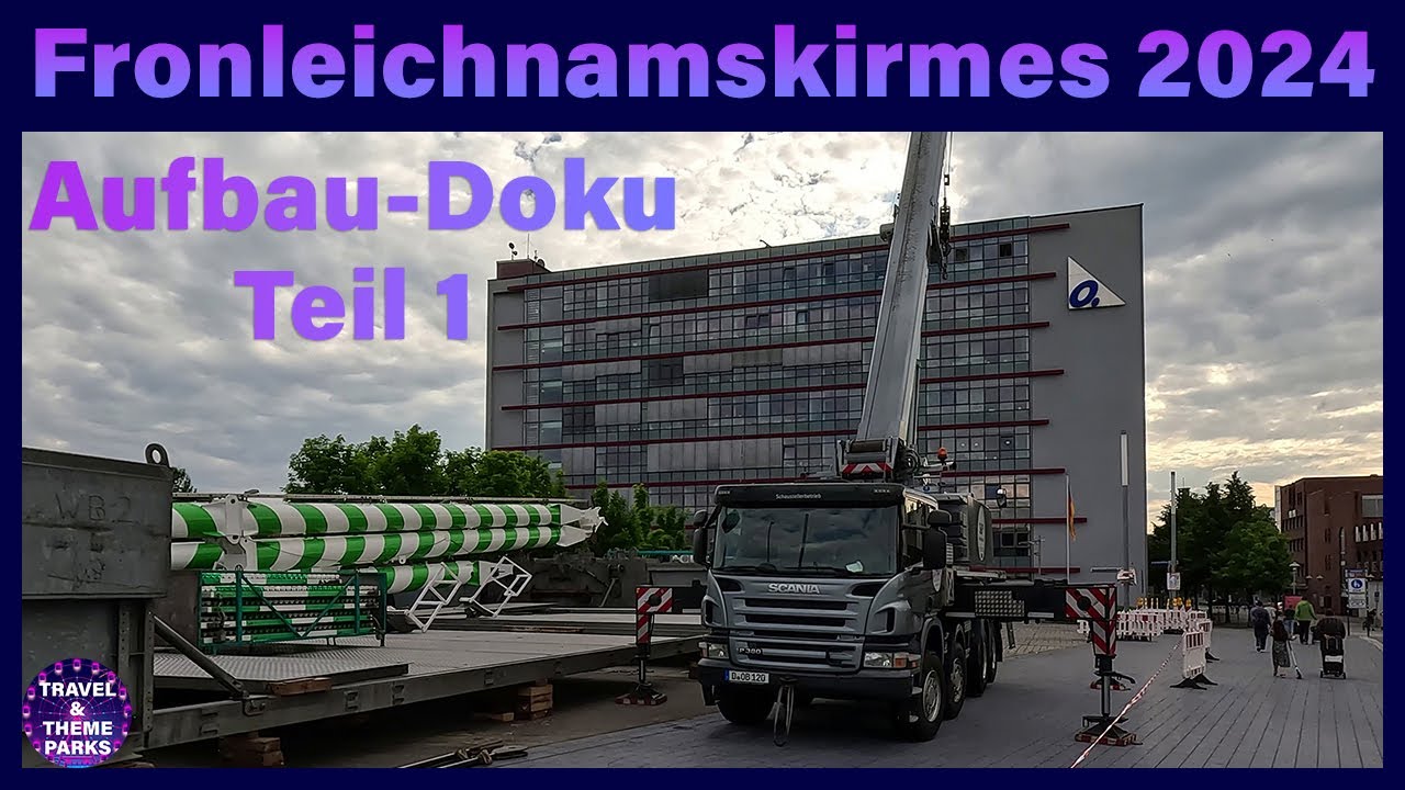 Sterkrader Fronleichnamskirmes 2024 | große Aufbau-Doku Teil 1🎡🎠