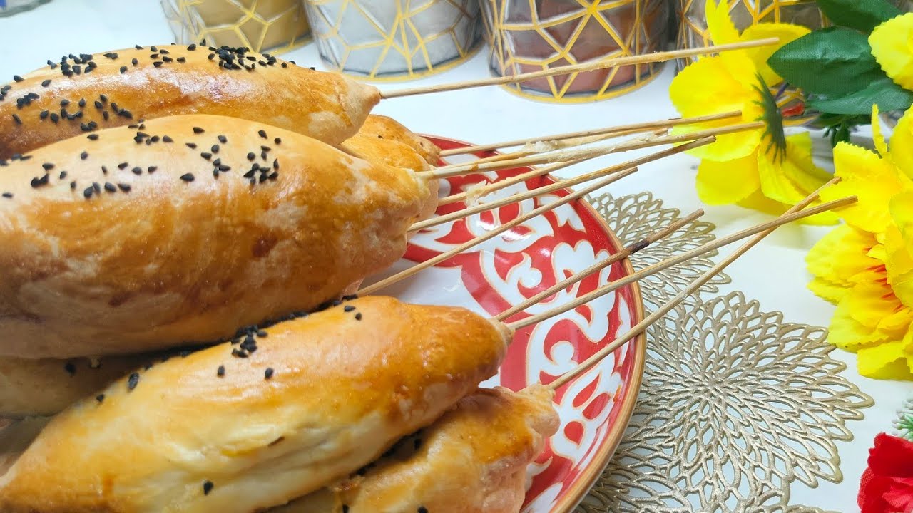 Шашлык самса из куриного филе, очень вкусный и сочные.