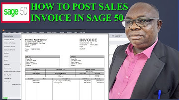 HOW TO CREATE SALES INVOICE IN SAGE 50