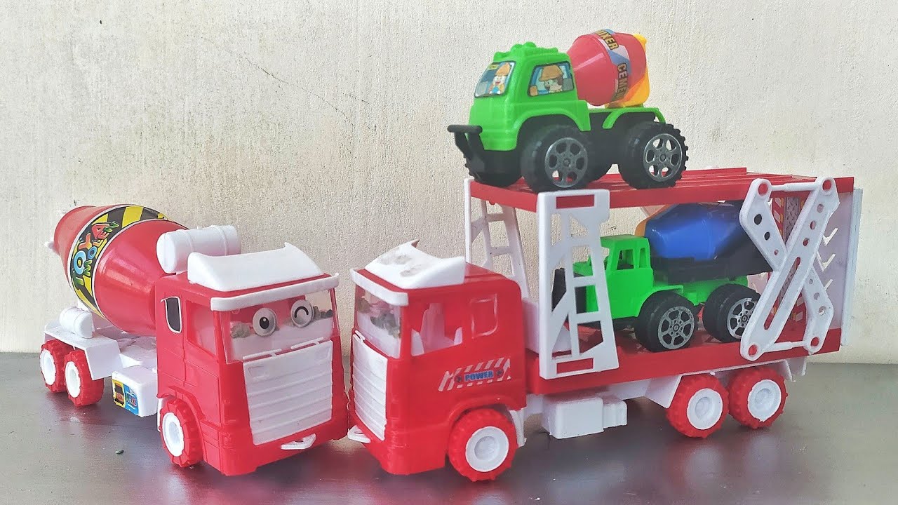  Mainan  anak Mobil mobilan truk  molen  besar  Dan truk  molen  