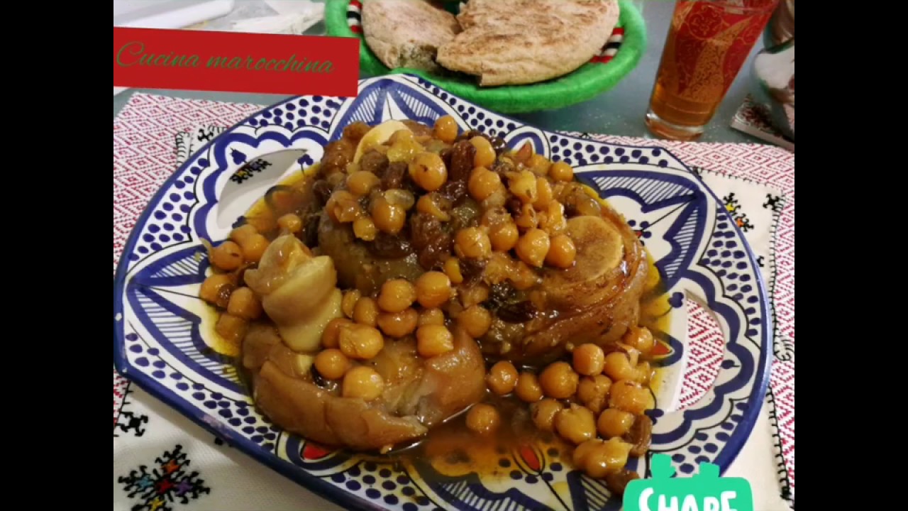 Zampone ai ceci e uvetta alla marocchina