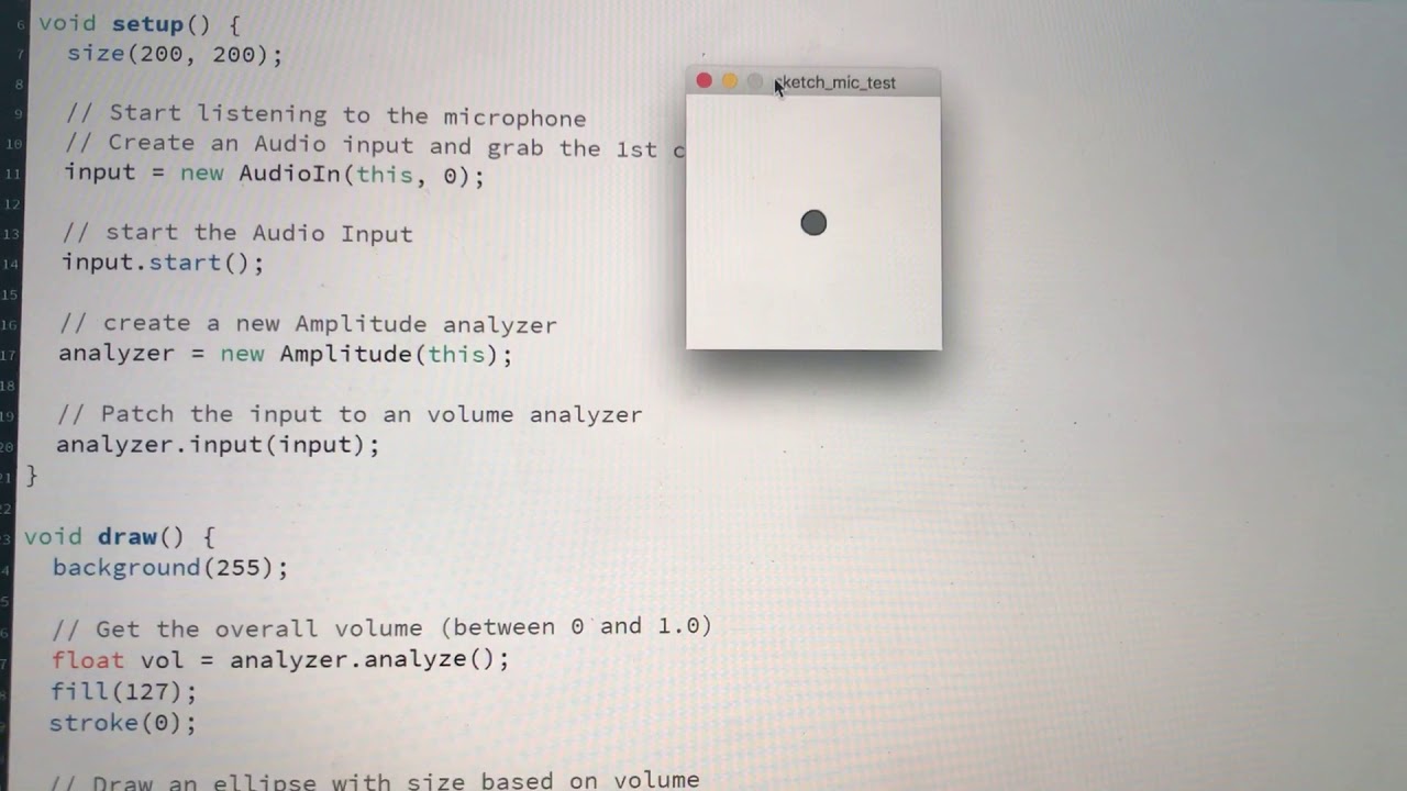 Processing Microphone - YouTube