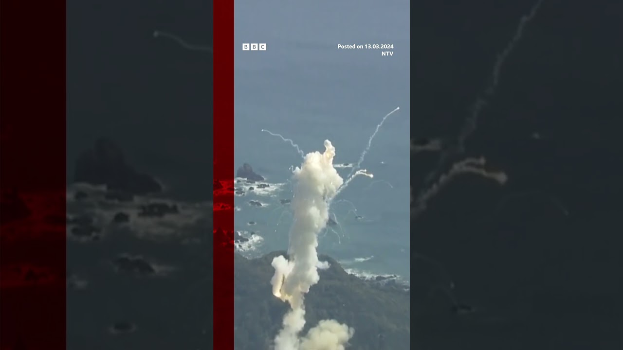 The Japanese 'Kairos' rocket exploded a second after launch.  #Briefs #SpaceOne #BBCAnews