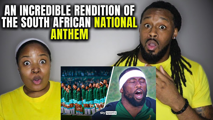 🇿🇦 GOOSEBUMPS! American Couple Reacts An INCREDIBLE Rendition of the South African National Anthem
