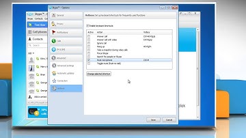 Skype®: Set keyboard shortcut (Hotkeys) for tasks