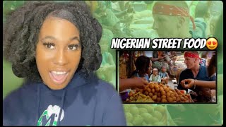 American Reacts to Africa's CHEAPEST Street Food!! Lagos, Nigeria Food Tour!!