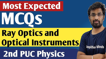 Ray Optics & Optical Instruments | Important MCQs | 2ndPUC Physics 2023 New Pattern