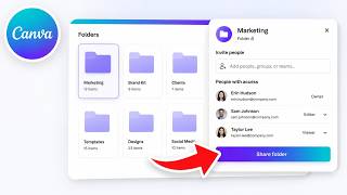 How To Share a Folder in Canva screenshot 5