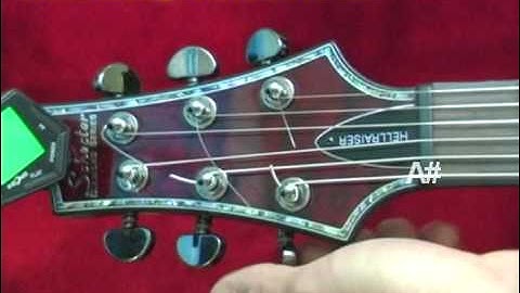 Drop A# Tuning Lesson Compared to Drop D