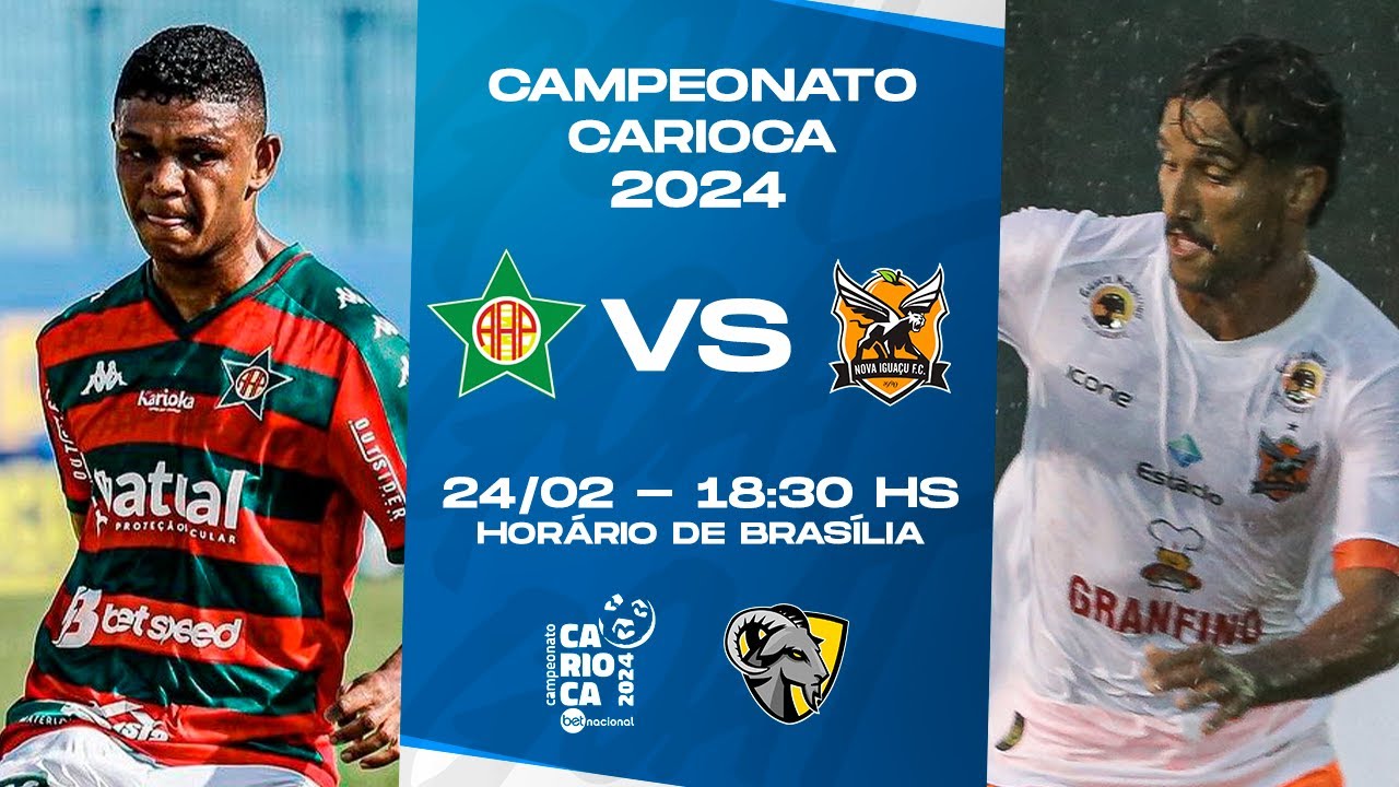 PORTUGUESA X NOVA IGUAÇU | CAMPEONATO CARIOCA | JOGO COMPLETO - YouTube