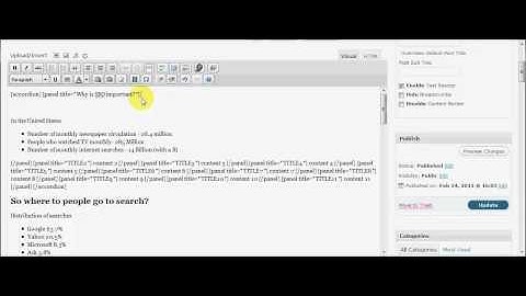 Utilizing Shortcodes - Accordion Shortcode