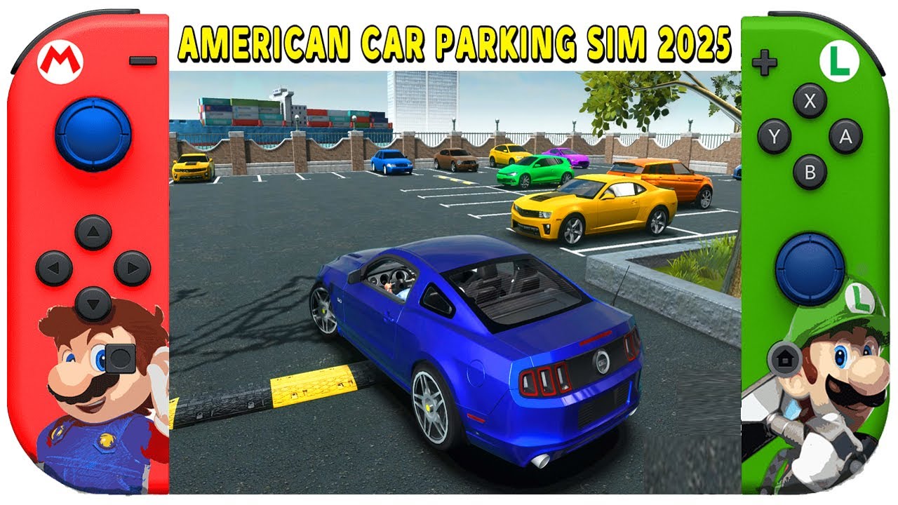 Parking Like a Boss... American Car Parking Simulator 2025 Gameplay | Nintendo Switch 4K