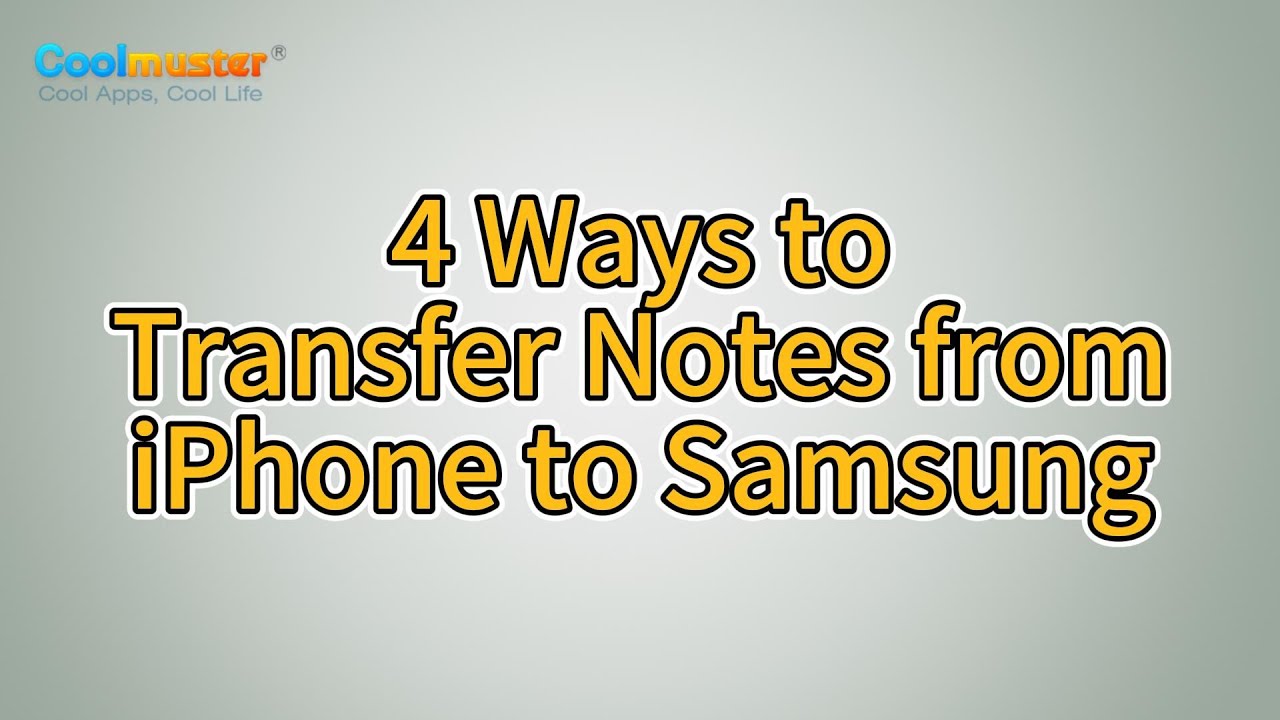 How To Transfer Notes From IPhone To Samsung Solved YouTube How To Transfer Notes From IPhone To Samsung Solved YouTube