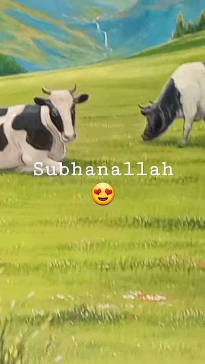 lukisan sapi makan rumput keren#shortsvideo