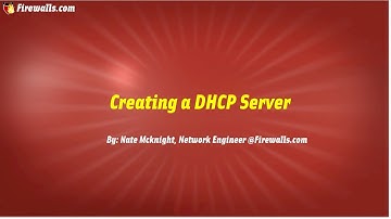 SonicWall Gen 7: How To Create a DHCP Server